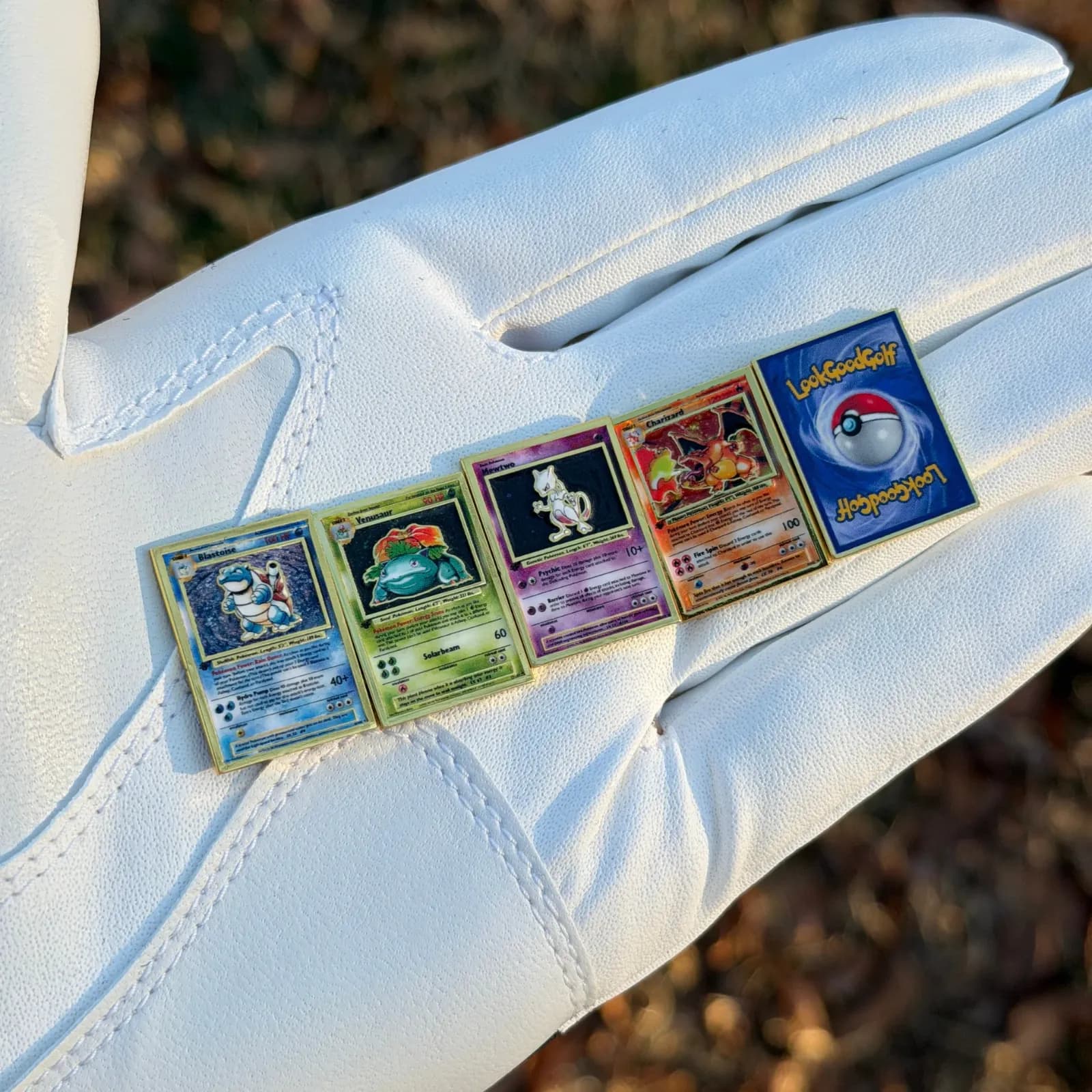 Trading card marker designs laid out